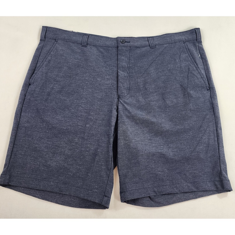 Izod Golf shorts sweatshorts mens W 40 blue zip pockets straight stretch $60